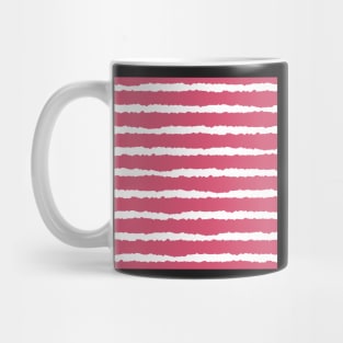 Pink Horizontal Stripe Pattern Mug